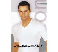 NOTTINGHAM 3 Maglie Uomo Pop Collo A V in Caldo Cotone Colore Bianco (7, Bianco)