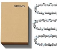 3 tallox Catene per motosega 3/8" 1,1 mm 52 maglie guida 35 cm compatibile con Oregon Makita Bosch