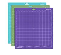 3 tappetini da taglio per Cricut, 30,5 x 30,5 cm Standardgrip, Lightgrip, tappetino da taglio di ricambio antiscivolo e resistente, compatibile con Cricut Maker/Explore Air 2/Air/One