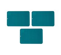 3 tappetini per macchina da caffè, in silicone, per piatti, resistenti al calore, anti-scottature, antiscivolo, impermeabili, per sgocciolare, per cucina (D, S)