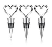 3 tappi per bottiglie di vino a forma di cuore tappo per vino riutilizzabili tappi per bottiglie di vino tappi per bottiglie di vino champagne birra collezione