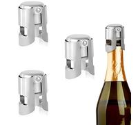 3 tappi per champagne in acciaio inox, a prova di perdite, tappo per bottiglia di champagne per prosecco cava, tappi per vino frizzante, accessori da bar per casa e pub