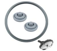 3 Teiliges Set Ø 22 cm Silikon Guarnizione Pentola a Pressione | Inodore, Resistente Alle Alte Temperature, Compatibile con WMF Perfect/Perfect Plus 3L, 4,5L, 6,5L, 8,5L