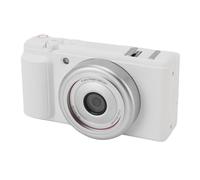 3 telecamere digitali per vlogging con video 5K30fps, foto 80M, zoom 16x, con schermo a colori da 2,8 pollici, autofocus, apertura F1.8, stabilizzazione per live streaming (bianco)