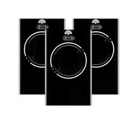 3 telecomandi per porte del garage, 868 MHz, trasmettitore manuale, 2 canali, compatibile con FAAC XT4 868 SLH LR, XT4 868 SLH, XT2 868 SLH, XT2 868 SLH LR, nero
