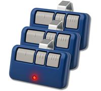 3 telecomandi universali per apriporta del garage Chamberlain Craftsman Liftmaster 893LM, 893Max, anno 1993, ricambio clicker per garage per 5 pulsanti Learn, guscio blu