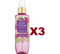 3 TESORI D'ORIENTE SUNSET IN HAWAII ACQUA PROFUMATA IBISCO E PEONIA 200ML CORPO