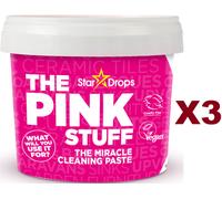 3 THE PINK STUFF PASTA DETERGENTE MIRACOLOSA SPORCO E INCROSTAZIONI VEGAN 850GR