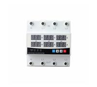3 Three Phase Voltage Current Relay Proatctor 63A 230V 3P Over Under Voltage Relay Current Limiter Adjustable MQXFCZUX