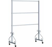 3 Tier Abbigliamento Display Rack per Retail Metallo Rolling Storage Stand per Biancheria Intima & Abbigliamento Mobile Garment Vetrina Elegante Negozio nizer
