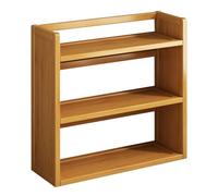 3-Tier Bamboo Open Bookcas Office Furniture Small Storage Bookshelf Wood Standing Etagere Bookcase for Home Office Living Room Bedroom(66.5 * 20 * 64.5cm)