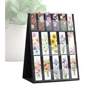 3 Tier Bookmark Display Rack Double Sided Postcard Organizer Trade Show | 3 Tier Double Sided Bookmark Display Stand Maximizes Tabletop Storage Space For Vendors Artists Authors At Craft Fairs