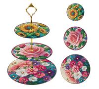 3 Tier Butterfly Home Organizer Rack DIY Diamond Kits 5D DIY Shelf Art Craft Set