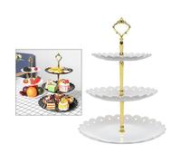 3-Tier Da Dessert Del Basamento Della Torta di Plastica Pasticceria Piccolo