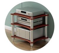 3 Tier HiFi Rack TV Stand con Speaker Shelf Brown Amplificatore Cabinet per apparecchiature AV nize Your Home Entertainment Setup