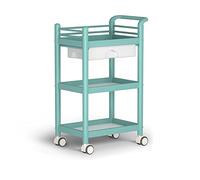 3 Tier Rolling Storage Cart for Kitchen And Bathroom Organization Easy To Assemble Trolley with Wheels Tool Trolley And Serving Cart for Home Storage(Blue-Type 1)