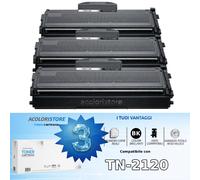 3 Toner Compatibile TN2120 per Brother HL-2140 DCP-7030 MFC-7340 TN-2120