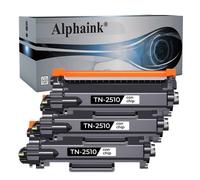 alphaink 3 Toner TN2510 TN-2510 Compatibili con Brother DCP L2620DW L2627DWE L2627DWXL L2660DW L2665DW HL L2400DWE L2445DW L2865DW MFC L2800DW L2827DW L2827DWXL L2835DW L2860DWE da 1200 copie