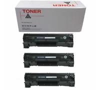 3 TONER HP CE285A CANON 725 COMPATIBILI NO OEM BK NERO 2000 pagine NON ORIGINALI