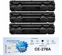 3 Toner per CE-278A HP LaserJet P1005 P1006 M1132 M1136 MFP P1606dn P1600 Series