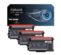 3 TONER TN-3480 COMPATIBILI PER BROTHER MFC L5700DN L5700 L6900DW L6800DW
