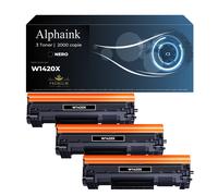 3 TONER W1420X 142A 142X NO CHIP - PER HP LASERJET M110W M110WE PRO MFP M140W