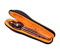 3 toni C-Key Hulusi zucca cucurbit flauto alluminio con tubi placcati in rame strumento tradizionale cinese con custodia nodo cinese, regalo for adulti, bambini e amanti della musica (Color : Bronze_