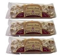3 Torroni Sardi di solo Miele e 55% di Nocciole -Pruneddu- da 200 Grammi