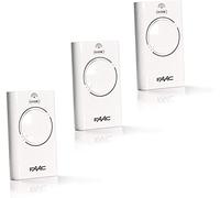 3 trasmettitori portatili FAAC XT2 433 SLH LR, di colore bianco