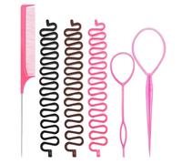 3 Trecciatrici Per Capelli A Spina Di Pesce, 1 Pettine, 2 Estrattori Per Capelli, Set Di Strumenti Per Intrecciare I Capelli, Strumenti Per Acconciature Da Donna, Accessori Per Acconciature