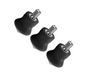 3 treppiedi in gomma da 1/4 pollici con base antislip viti monopiede per il salvataggio dei piedini in gomma per la fotografia