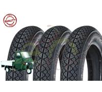 3 TRIS KIT PNEUMATICI GOMME COPERTONI 100.90-10 APE 50 Tutti i tipi 6PR 61L
