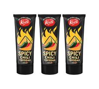 3 tubi spalmabili formaggio svedese Kavli Spicy Chili Cheddar Mjukost 250 g