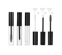 3 tubi vuoti da 10 ml per mascara, eyeliner e lucidalabbra, con inserti in gomma e imbuti, contenitore per crema per ciglia, kit ideale per cosmetici fai da te