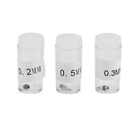 3 ugelli e aghi per aerografo, 0,2 mm, 0,3 mm, 0,5 mm, parti di ricambio per pistola a spruzzo, accessori per aerografo