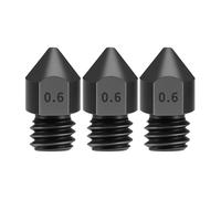 3 ugelli MK8 in acciaio temprato per stampante 3D a filamento da 1,75 mm, estrusore hotend, abrasione, durata, compatibili con 3/CR-10/CR-10S Pro/TEVO Tarantula Pro/TEVO Flash/Pro
