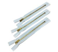 3 Unità/Cerniere in Ottone Chiuse Con Cursore Semi-Automatico, Maya 3#, per Cucire su Vestiti (14 cm, Azzurro)