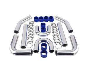 3" Universal Intercooler Kit tubazioni turbo Piping Pipe Kit Morsetti for tubi