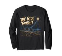 3 Uomini saggi Natale cavalchiamo Stasera Maglia a Manica