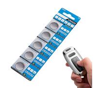 3 V Coin Cell Battery, 5 x Disc Button Batterie, Long Lasting Tiny Battery Pack for Electronics, Compact Portable Device Power, Remote Control and Electronics Accessories