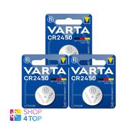 3 VARTA Cr2450 Litio Batterie 3V 560 MAH Cella Bottone Cr2450Slf Scadenza 2032