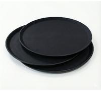 3 Vassoi Antiscivolo da Bar Rotondo grande 46cm Superficie Gommata Professionale