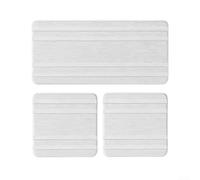 3 vassoi di farina fossile, comodi sottobicchieri per assorbire l'acqua, per bagno e cucina (bianco)