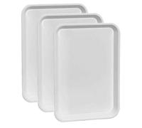 3 Vassoi per esposizione e servizio rettangolari grandi 36,5x25 cm