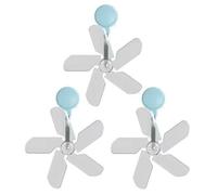 3 ventole guida per condizionatore d'aria da parete, anti-diretta, in plastica, montaggio a parete, adatte per la gestione del flusso d'aria interna e domestica reindirizzando il flusso d'aria (blu)