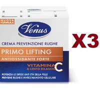 3 VENUS PRIMO LIFTING PREVENZIONE RUGHE CREMA ANTIOSSIDANTE VITAMINA C VISO 50ML