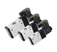 3 vie 2 posizioni valvola di controllo pneumatica elettrovalvole 3V110-06 3V210-08 3V310-10 4V410-15 DC 12V 24V AC 110V 220V 1pcs (3V410-15, AC110)