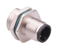 3 Vie Connettore Circolare M12 Maschio Presa Frontale IP68 4A 250V