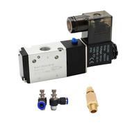 3 vie Port 2 Posizioni 3V210-08 Elettrovalvola DC12V DC24V AC110V AC220V 1pcs(SL 4mm Regolare, AC220)