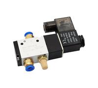 3 Vie Porta 2 Posizione 3V210-08 Pneumatica Aria Elettrovalvola di Controllo Elettrico Gas Valvola Magnetica DC12V DC24V AC110V AC220V(SL 4mm Adjust,AC220)
